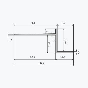 TEMPOLISTEL® A102 Hullfugeprofil - Bilde 2