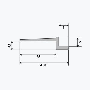 TEMPOLISTEL® A103 Hullfugeprofil - Bilde 2