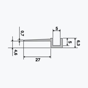 TEMPOLISTEL® A107 Hullfugeprofil - Bilde 2