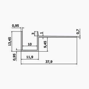 TEMPOLISTEL® A108 Hullfugeprofil - Bilde 2