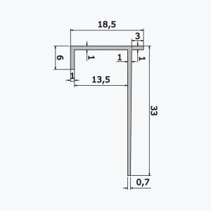 TEMPOLISTEL® A118 Gipsplateprofil - Bilde 2
