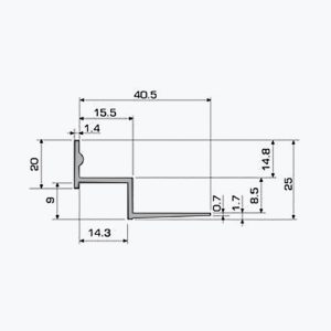 TEMPOLISTEL® A119 W-profil for undertak - Bilde 2