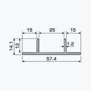 TEMPOLISTEL® A121 Fugedekkeprofil - Bilde 2
