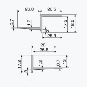 TEMPOLISTEL® A128 Ekspansjonsfuge for undermontert tak - Bilde 2
