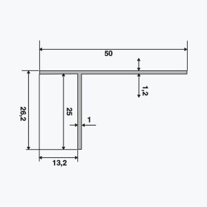TEMPOLISTEL® A135 T-profil - Bilde 2
