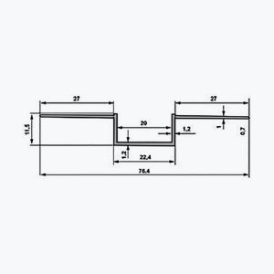 TEMPOLISTEL® A136 Hullfugeprofil - Bilde 2
