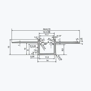 TEMPOLISTEL® A137 Flat LED-profil - Bilde 2
