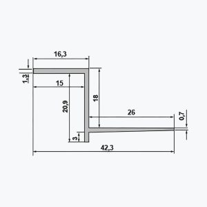 TEMPOLISTEL® B103 Hullfugeprofil for BA 18 - Bilde 2