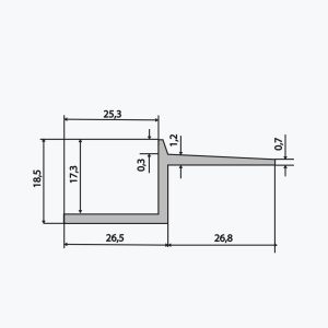 TEMPOLISTEL® B114 Hullfugeprofil - Bilde 2